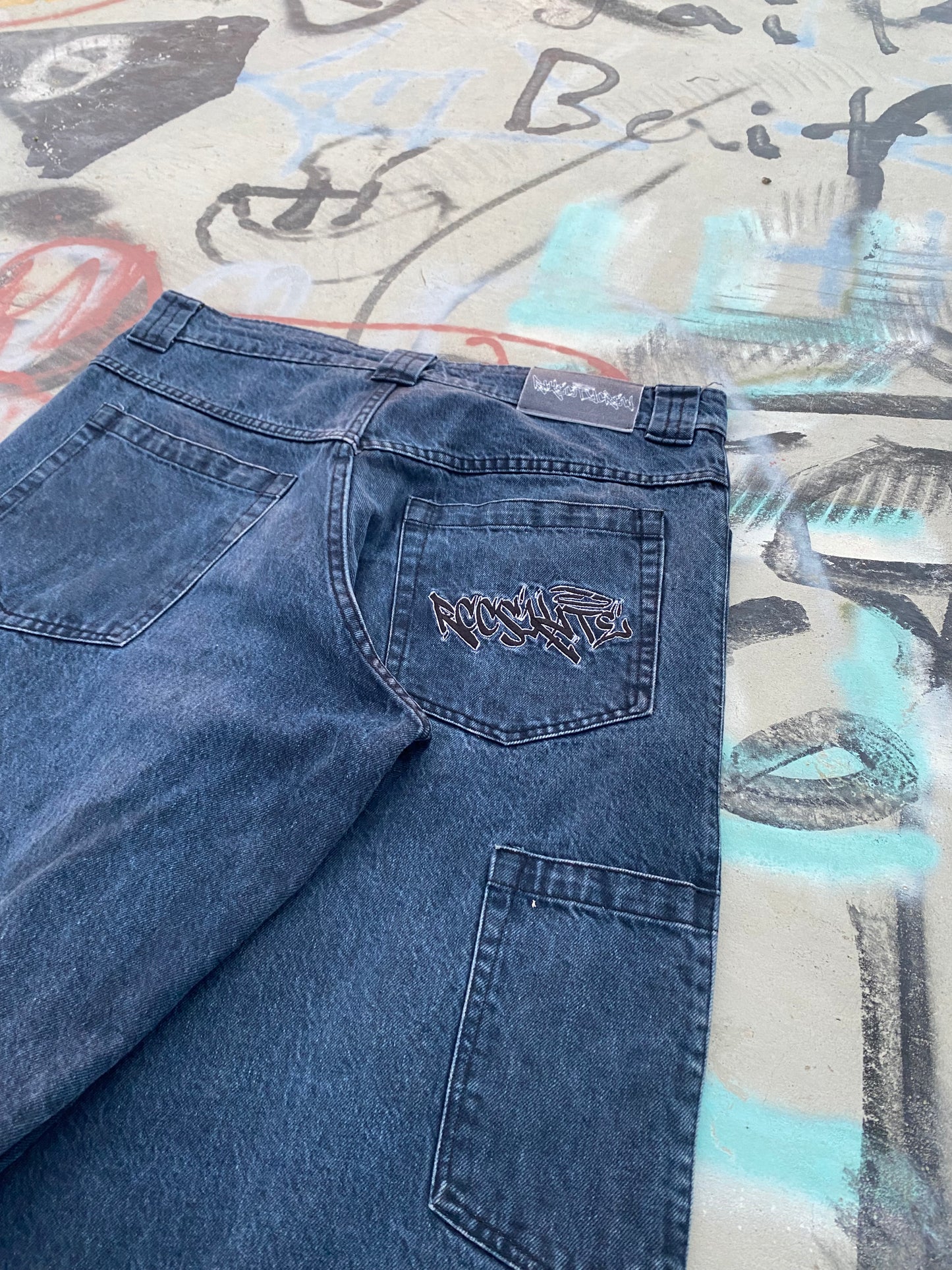Blue/Black Carpenter Pants
