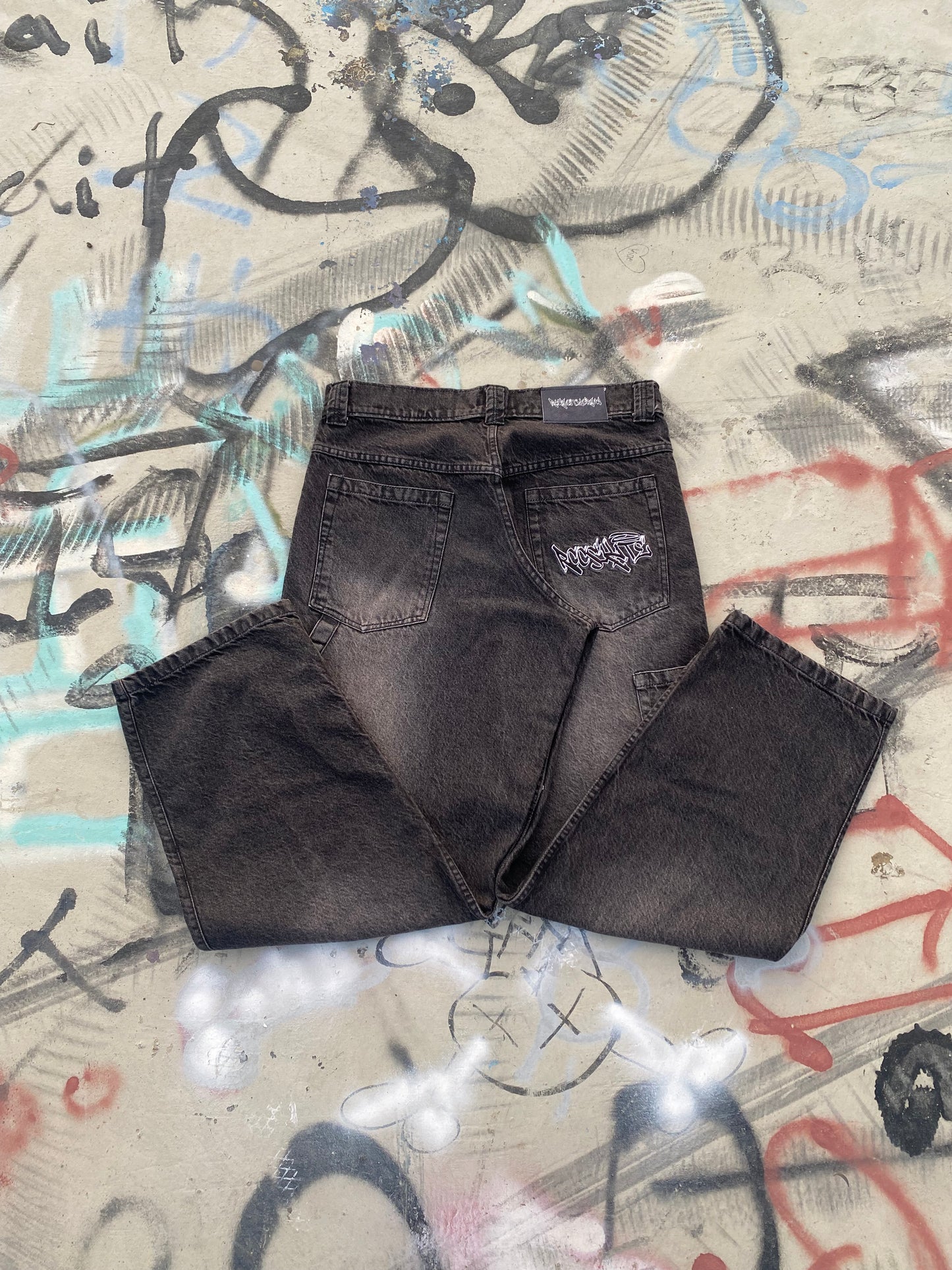 Faded Grey Carpenter Pants