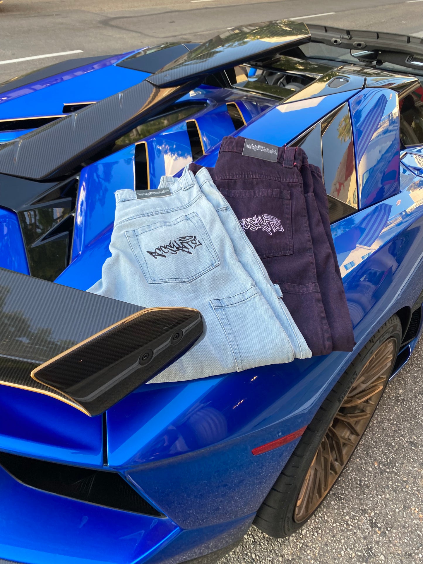 Purple Carpenter Pants