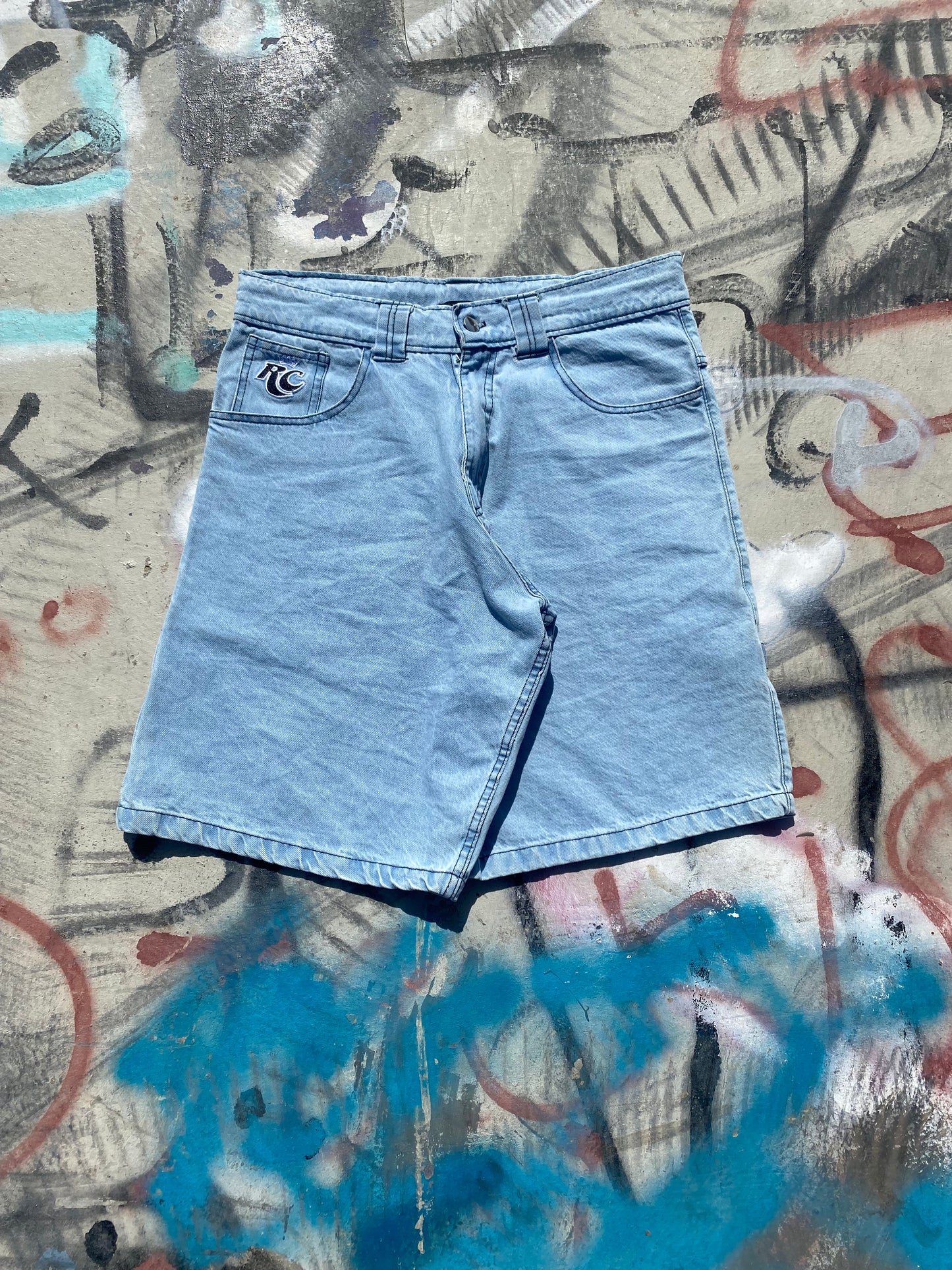 Light Wash Jorts