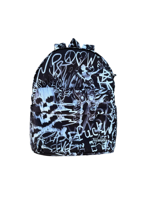 Black Graffiti Backpack
