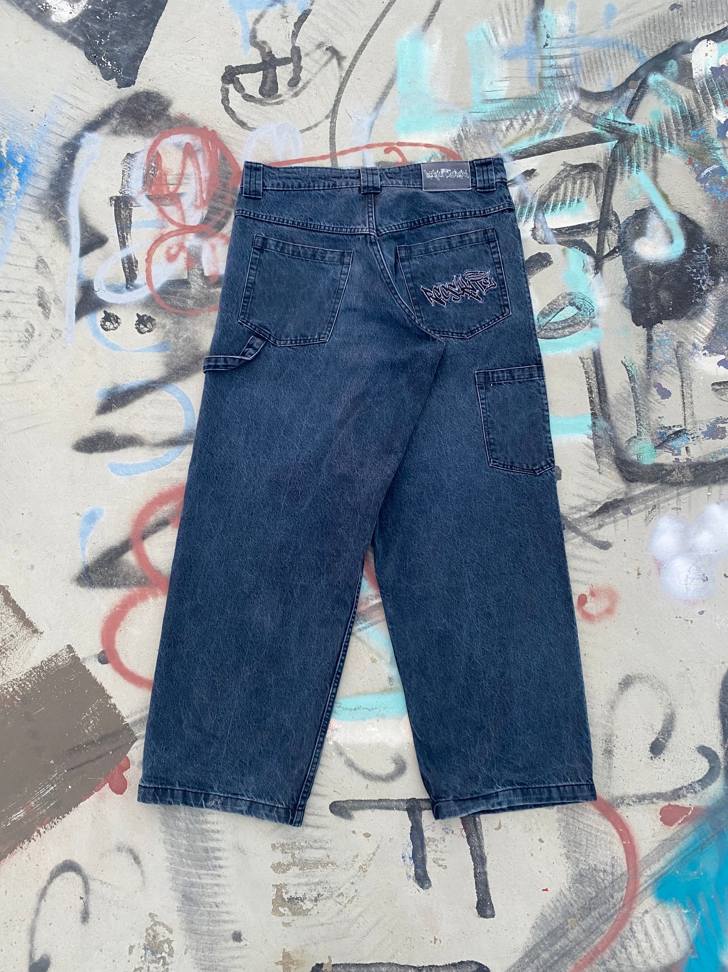 Blue/Black Carpenter Pants