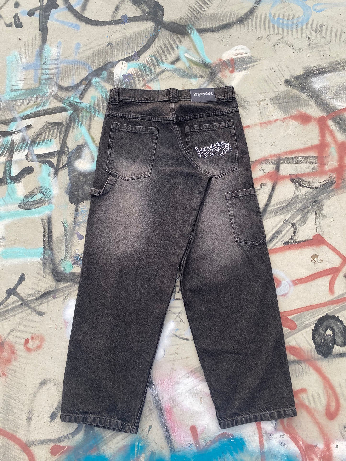 Faded Grey Carpenter Pants