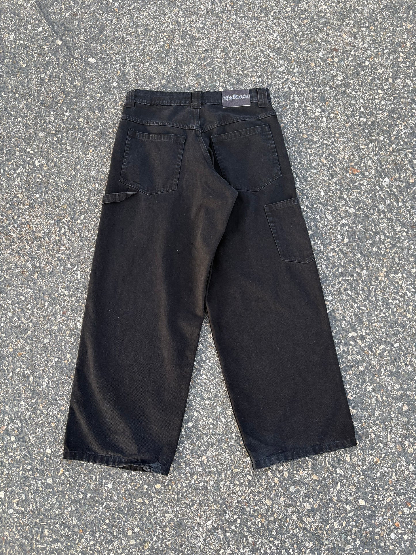 Washed Black Carpenter Pants