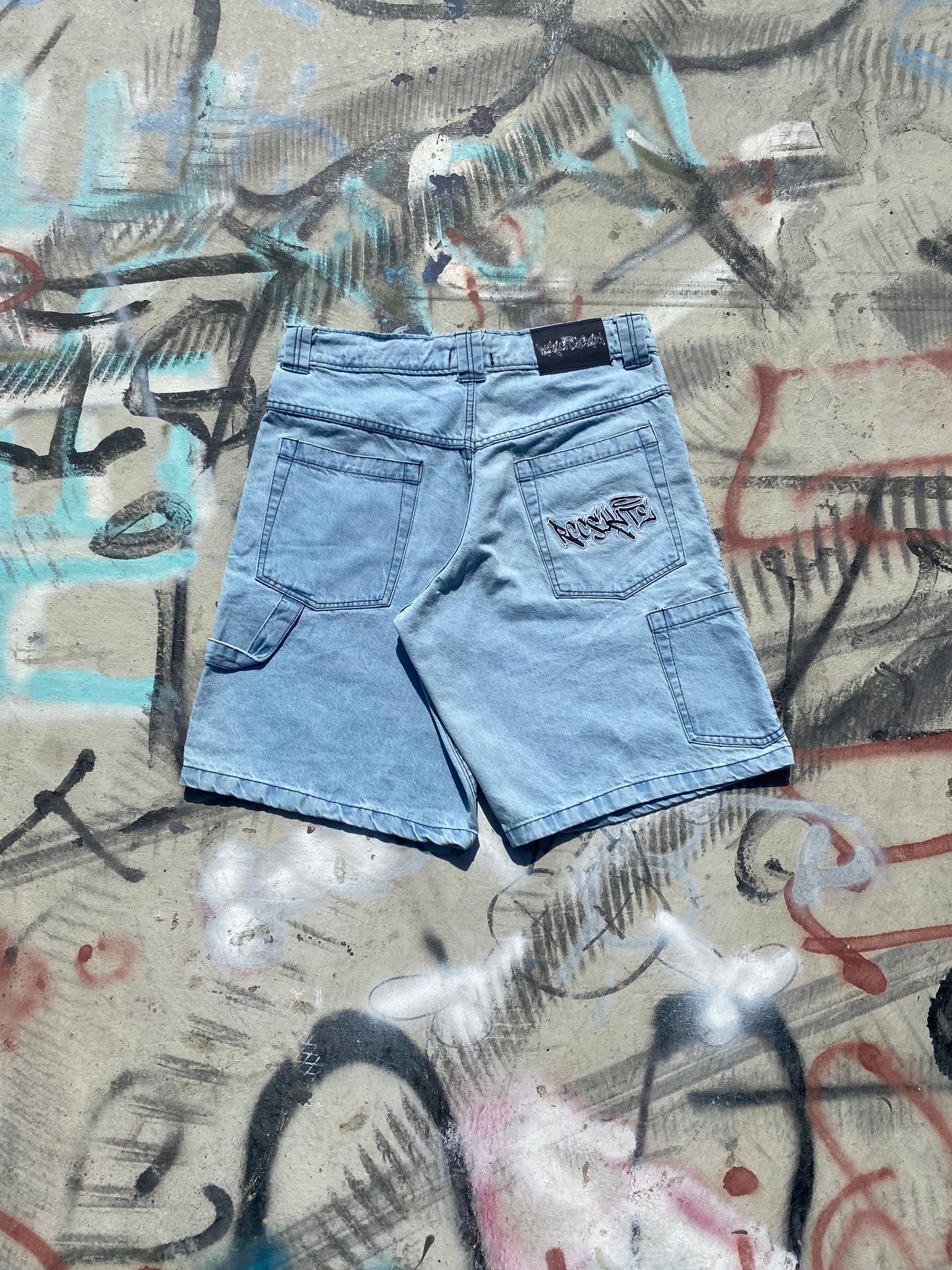 Light Wash Jorts