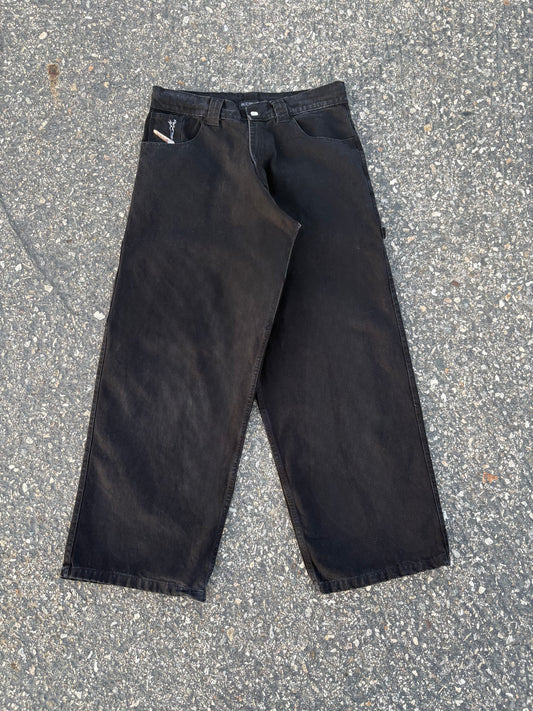 Washed Black Carpenter Pants
