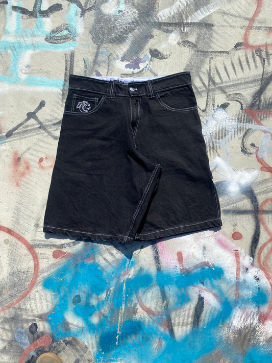 Contrast Stitch Jorts