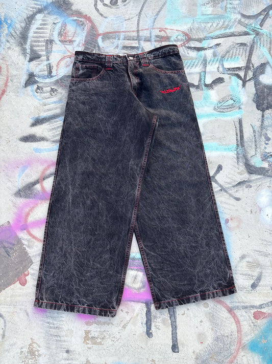 Red Contrast Stitch Denim