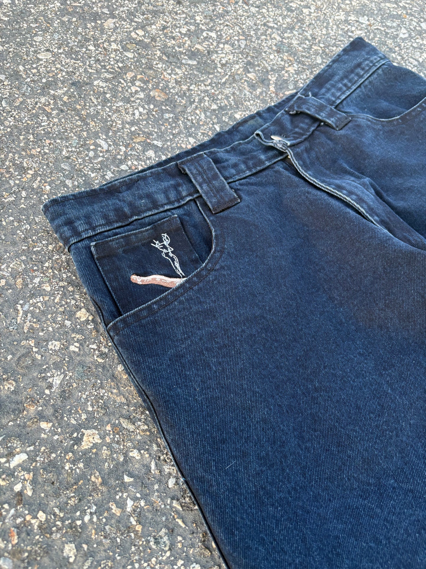 Blue/Black Carpenter Pants